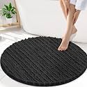 Smiry Bathroom Rugs Round 30X30, Extra Soft Rubber Backing Bath Mats