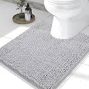 Smiry Toilet Rugs U-Shaped 24x20, Extra Soft Absorbent Contoured Bath Mat