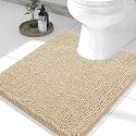Smiry Toilet Rugs U-Shaped 24x20, Extra Soft Absorbent Contoured Bath Mat
