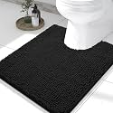 Smiry Toilet Rugs U-Shaped 24x20, Extra Soft Absorbent Contoured Bath Mat