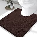 Smiry Toilet Rugs U-Shaped 24x20, Extra Soft Absorbent Contoured Bath Mat
