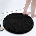 Smiry Round Bathroom Rugs 24X24, Chenille Extra Soft Absorbent Bath Mat