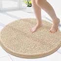 Smiry Round Bathroom Rugs 24X24, Chenille Extra Soft Absorbent Bath Mat