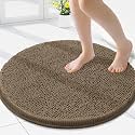 Smiry Round Bathroom Rugs 24X24, Chenille Extra Soft Absorbent Bath Mat