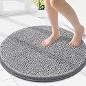 Smiry Round Bathroom Rugs 24X24, Chenille Extra Soft Absorbent Bath Mat