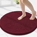 Smiry Round Bathroom Rugs 24X24, Chenille Extra Soft Absorbent Bath Mat
