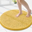 Smiry Round Bathroom Rugs 24X24, Chenille Extra Soft Absorbent Bath Mat