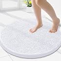 Smiry Round Bathroom Rugs 24X24, Chenille Extra Soft Absorbent Bath Mat