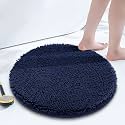 Smiry Round Bathroom Rugs 24X24, Chenille Extra Soft Absorbent Bath Mat