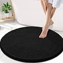 Smiry Round Bathroom Rugs 30X30, Chenille Extra Soft Absorbent Bath Mat