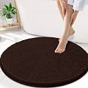 Smiry Round Bathroom Rugs 30X30, Chenille Extra Soft Absorbent Bath Mat