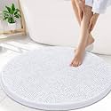 Smiry Round Bathroom Rugs 30X30, Chenille Extra Soft Absorbent Bath Mat