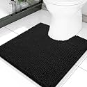 Smiry Toilet Rugs U-Shaped 20x20, Extra Soft Absorbent Contoured Bath Mat