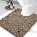 Smiry Toilet Rugs U-Shaped 24x20, Extra Soft Absorbent Contoured Bath Mat