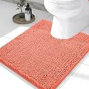 Smiry Toilet Rugs U-Shaped 24x20, Extra Soft Absorbent Contoured Bath Mat