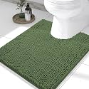 Smiry Toilet Rugs U-Shaped 24x20, Extra Soft Absorbent Contoured Bath Mat