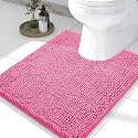 Smiry Toilet Rugs U-Shaped 24x20, Extra Soft Absorbent Contoured Bath Mat