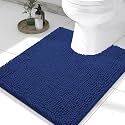 Smiry Toilet Rugs U-Shaped 24x20, Extra Soft Absorbent Contoured Bath Mat