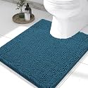 Smiry Toilet Rugs U-Shaped 24x20, Extra Soft Absorbent Contoured Bath Mat