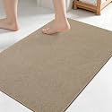 Smiry Ultra Thin Bath Mat 27x17, Non Slip Rubber Washable Bathroom Rugs