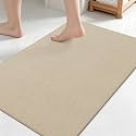 Smiry Ultra Thin Bath Mat 27x17, Non Slip Rubber Washable Bathroom Rugs