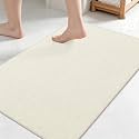 Smiry Ultra Thin Bath Mat 27x17, Non Slip Rubber Washable Bathroom Rugs
