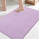 Smiry Ultra Thin Bath Mat 27x17, Non Slip Rubber Washable Bathroom Rugs