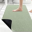 Smiry Ultra Thin Bath Mat 30x20, Non Slip Rubber Washable Bathroom Rugs