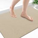 Smiry Ultra Thin Bath Mat 34x21, Non Slip Rubber Washable Bathroom Rugs