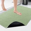 Smiry Ultra Thin Bath Mat 36x24, Non Slip Rubber Washable Bathroom Rugs