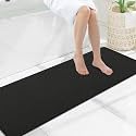 Smiry Ultra Thin Bath Mat 59x17, Non Slip Rubber Washable Bathroom Rugs