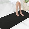 Smiry Ultra Thin Bath Mat 59x20, Non Slip Rubber Washable Bathroom Rugs