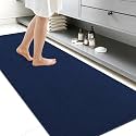 Smiry Ultra Thin Bath Mat 59x24, Non Slip Rubber Washable Bathroom Rugs