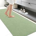 Smiry Ultra Thin Bath Mat 59x24, Non Slip Rubber Washable Bathroom Rugs