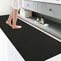 Smiry Ultra Thin Bath Mat 70x24, Non Slip Rubber Washable Bathroom Rugs
