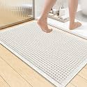 Smiry Waffle Bath Mat 36X24, Extra Soft Absorbent Bathroom Rugs, Off-White