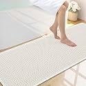 Smiry Waffle Bath Mat 59X20, Extra Soft Absorbent Bathroom Rugs, Off-White