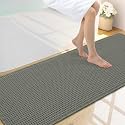 Smiry Waffle Bath Mat 59X20, Extra Soft Absorbent Bathroom Rugs, Green