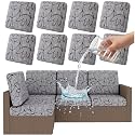 Smiry Waterproof Patio Cushion Covers, Stretch Outdoor Furniture Covers