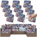 Smiry Waterproof Patio Cushion Covers, Stretch Outdoor Furniture Covers