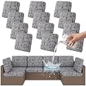 Smiry Waterproof Patio Cushion Covers, Stretch Outdoor Furniture Covers