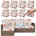 Smiry Waterproof Patio Cushion Covers, Stretch Outdoor Furniture Covers
