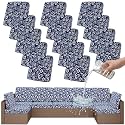 Smiry Waterproof Patio Cushion Covers, Stretch Outdoor Furniture Covers