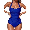 Smismivo Tummy Control Swimwear Halter One Piece