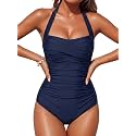 Smismivo Tummy Control Swimwear Halter One Piece