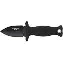 Smith & Wesson 5in High Carbon SS Fixed Blade Knife with 2in False Edge Blade and Stainless Steel Finish for Outdoor Tactical Survival and EDC