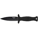 Smith &amp; Wesson 5in High Carbon SS Fixed Blade Knife with 2in False Edge Blade and Stainless Steel Finish for Outdoor Tactical Survival and EDC