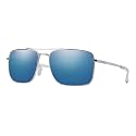 Smith Outcome Lifestyle Sunglasses - Silver | Chromapop Polarized Blue Mirror