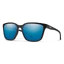 SMITH Shoutout Sunglasses – Performance Sports Active Classic Sunglasses – For Men &amp; Women – Matte Black + Blue ChromaPop Polarized Mirror Lenses