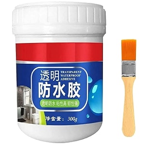 transparent waterproof glue for roof leakage crack seal glue 300gm with brush crack seal agent roof water leakage solution transparent glue waterproofing
